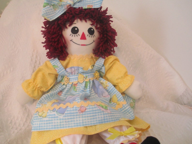Handmade Raggedy Ann Doll image 1