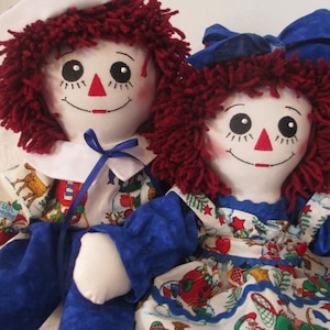 Handmade  Raggedy Ann & Andy