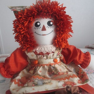Fall Handmade Raggedy Ann Doll
