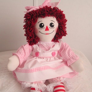 Handmade  Raggedy Ann Doll