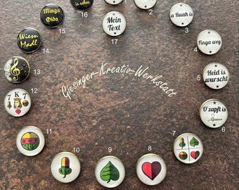 Gepersonaliseerde traditionele Beierse speld, 25 mm, met naam | Dirndl & Lederhosen speld | Oktoberfest speld | Wiesn accessoire | Beierse knoop