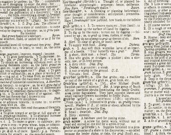 dictionary fabric etsy