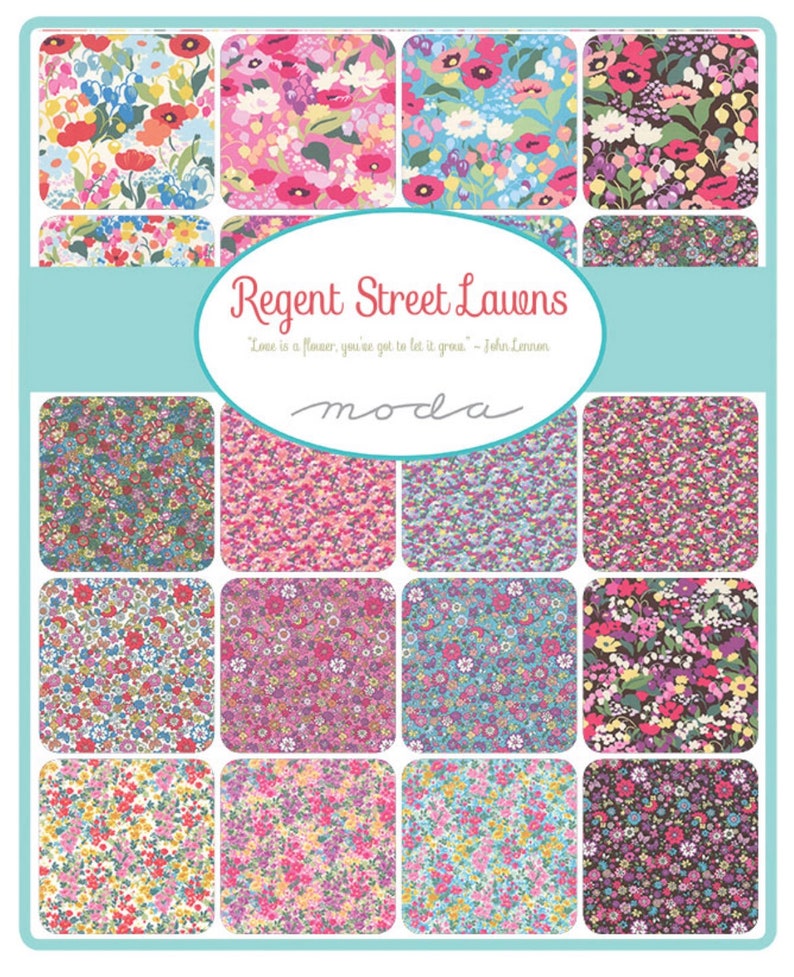 Regent Street 2020 Lawn Cotton Fabric by Moda Fabrics 33471 15 Etsy