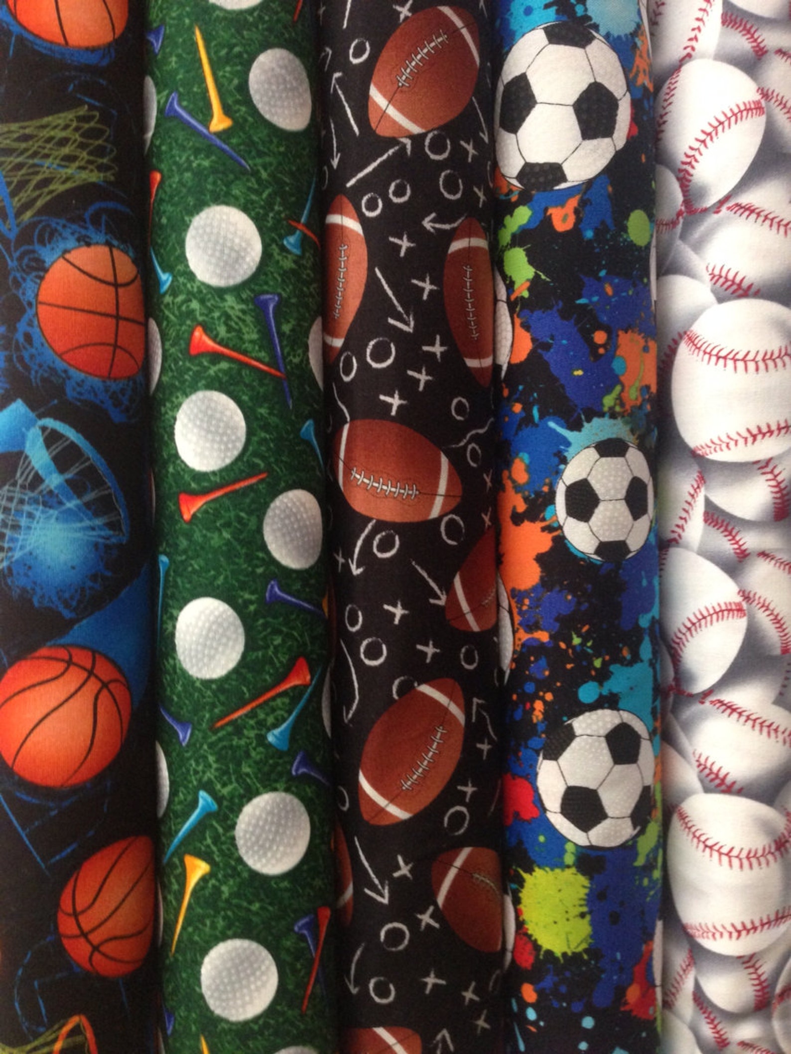 Baseball Cotton Fabric From Timeless Treasures Etsy