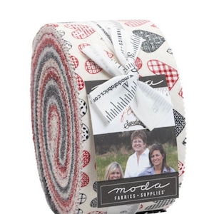 Flirt cotton jelly roll by Sweetwater for Moda fabrics