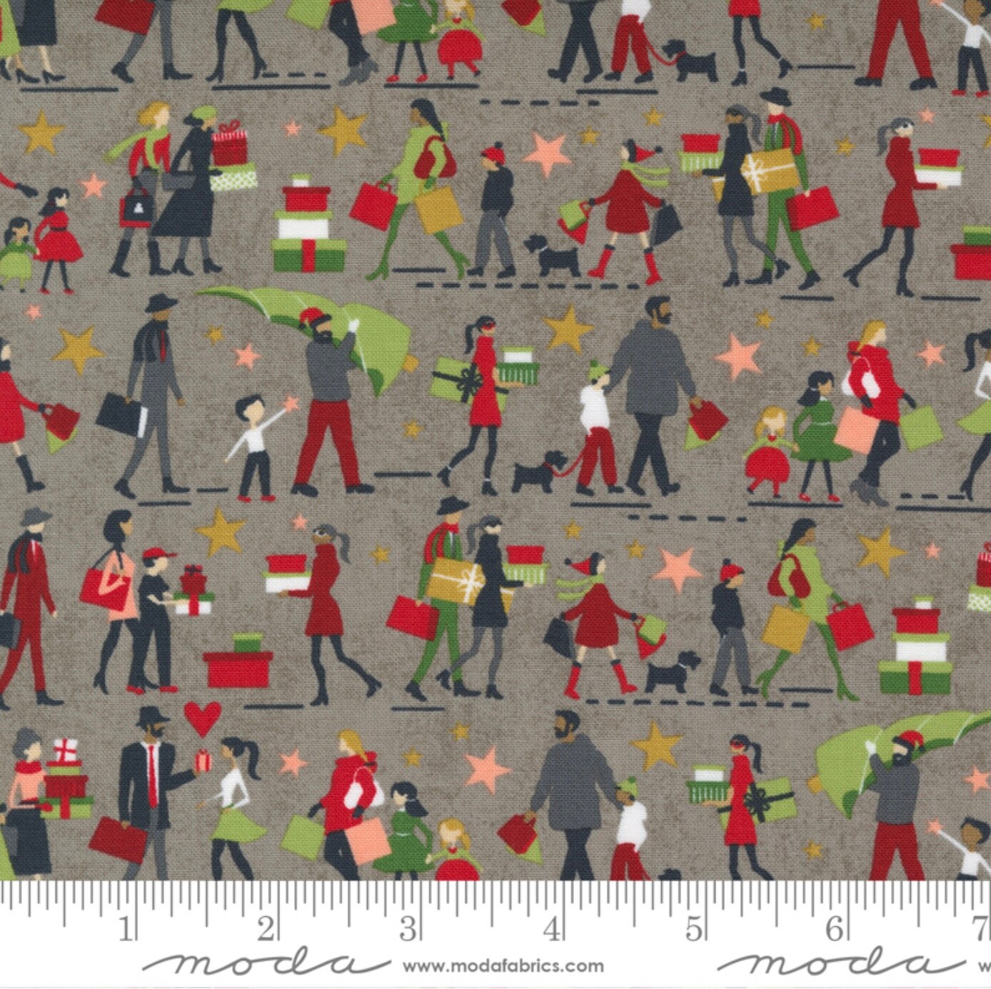 Hustle and Bustle Cotton Fabric by Basic Grey for Moda