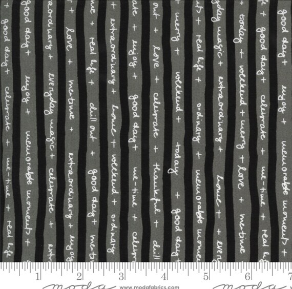 Quotation Cotton Fabric by Zen Chic for Moda Fabrics 1732 16 Etsy