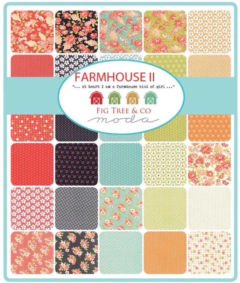 Farmhouse II Cotton Fabric by Fig Tree for Moda Fabrics 20324 Etsy