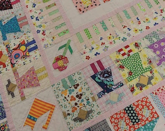 Girl next door quilt pattern by Louise Papas for Jen Kingswell designs co.