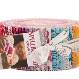Spellbound cotton jelly roll strips by Urban Chicks for Moda fabric