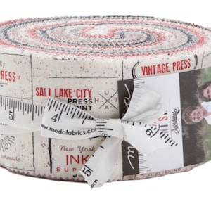 The Print Shop Cotton fabric jelly roll by Sweetwater for Moda fabric
