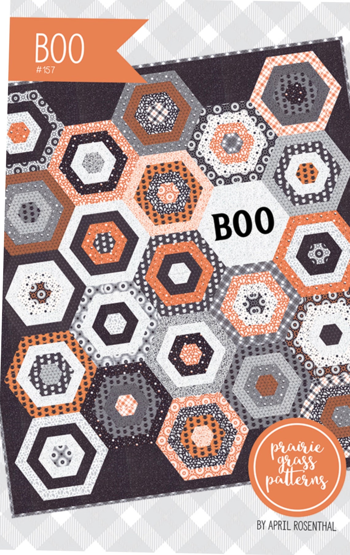 Boo quilt pattern by April Rosenthal for Prairie Grass Etsy