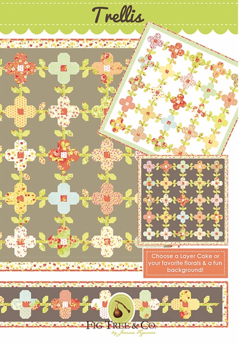 Trellis quilt pattern by Fig tree Etsy