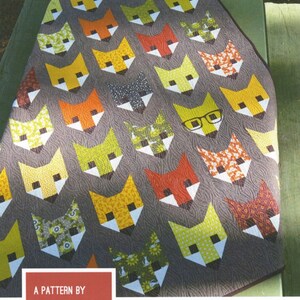 Fancy Fox Quilt Pattern by Elizabeth Hartman - Etsy