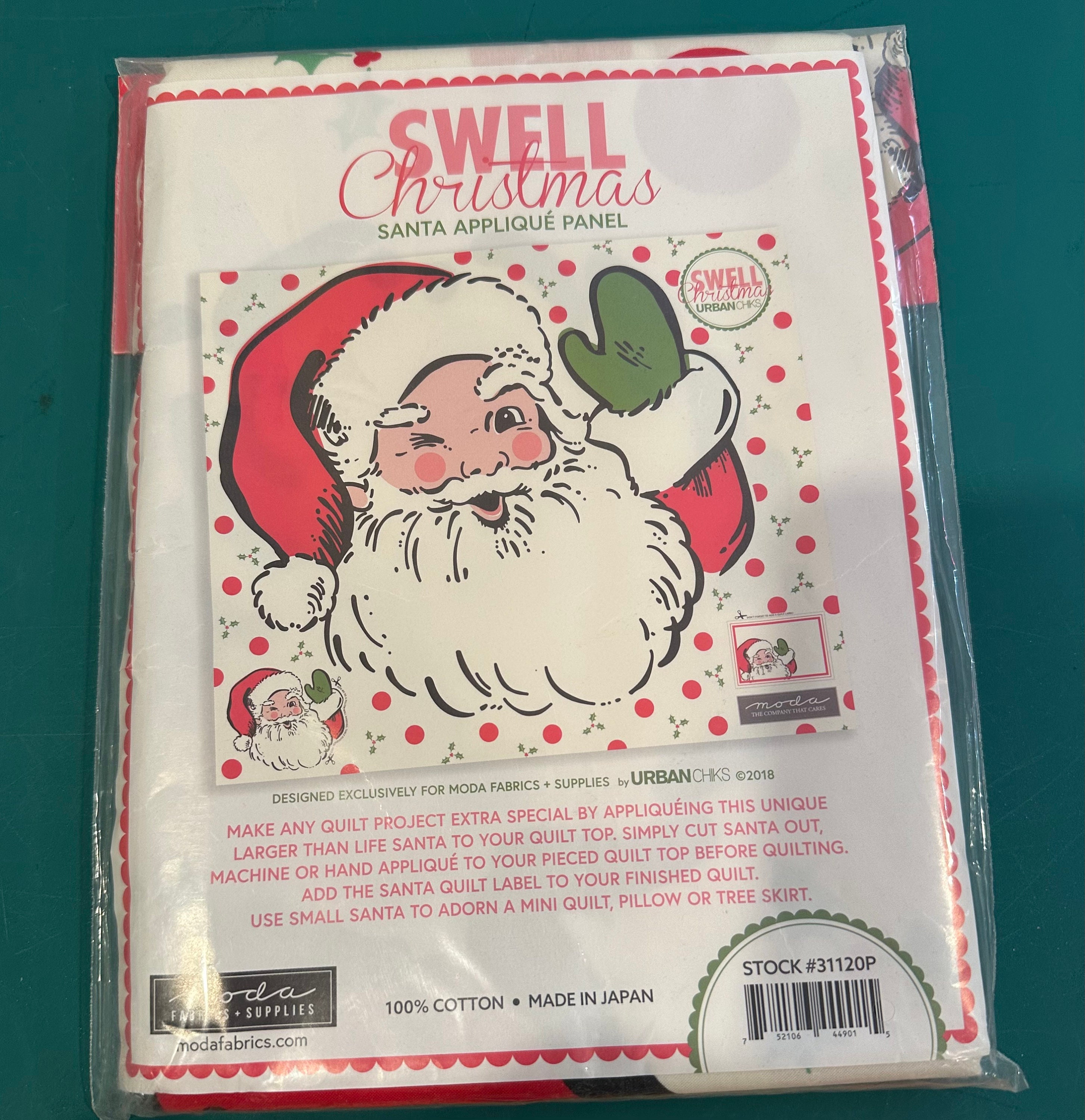 Swell Christmas Santa Panel by Urban Chiks for Moda Fabrics - Etsy