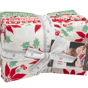 Holly Jolly cotton fat 8th  bundle by Urban Chiks for Moda fabrics