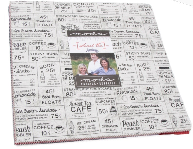 Sweet Tea cotton Layer cake squares by Sweetwater for Moda fabrics
