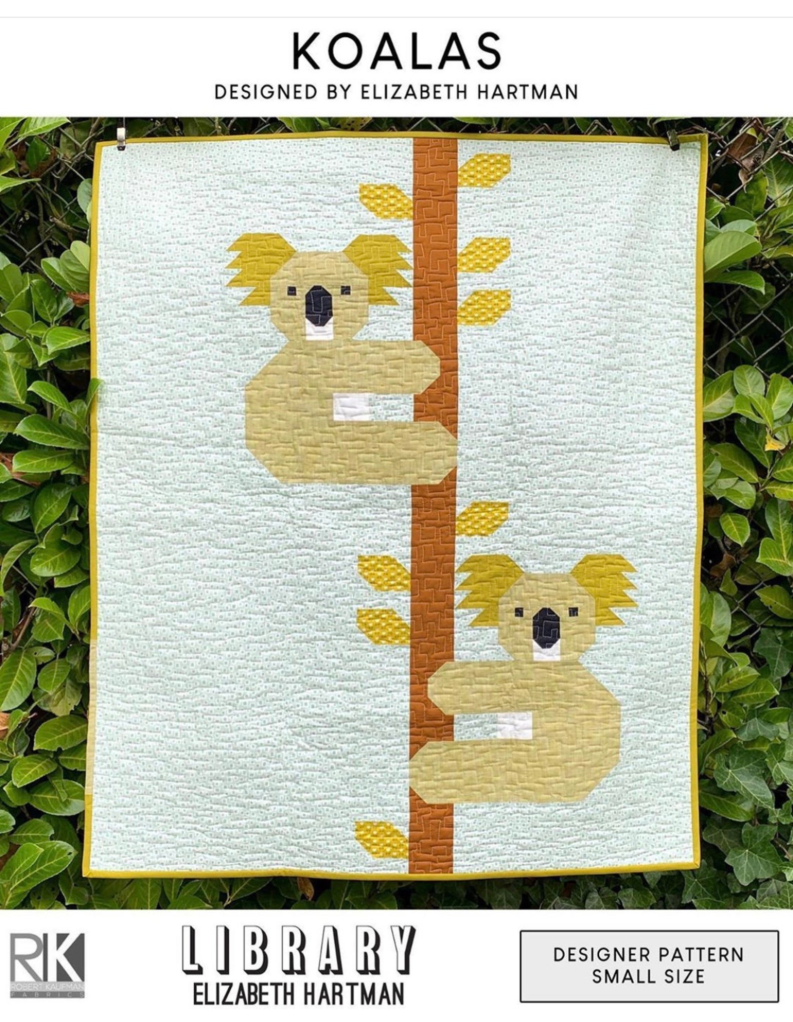 Koala Bears Quilt Kit by Elizabeth Hartman for Robert Kaufman Etsy