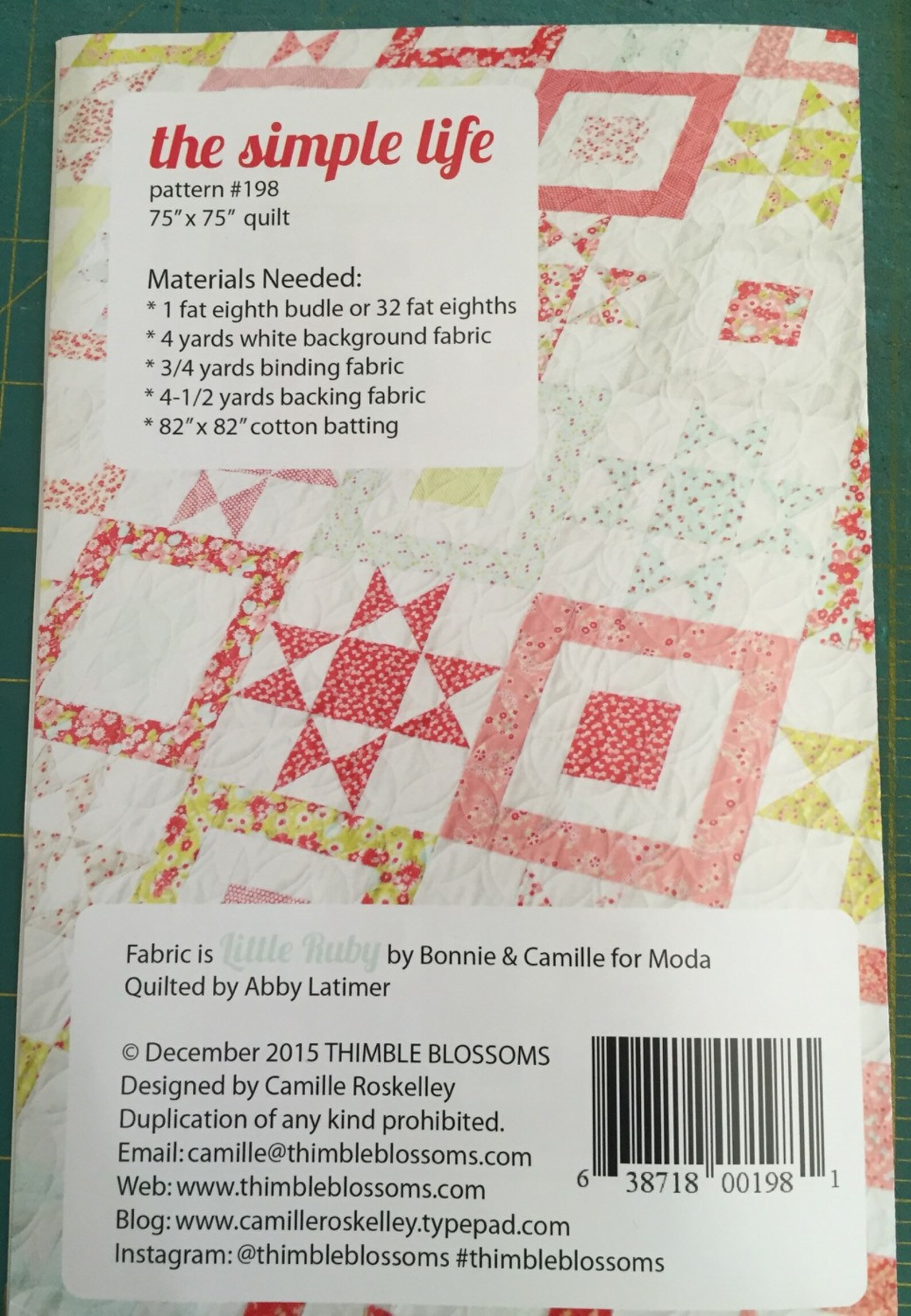 The Simple Life Quilt Pattern by Camille Roskelly for Thimble Blossom ...