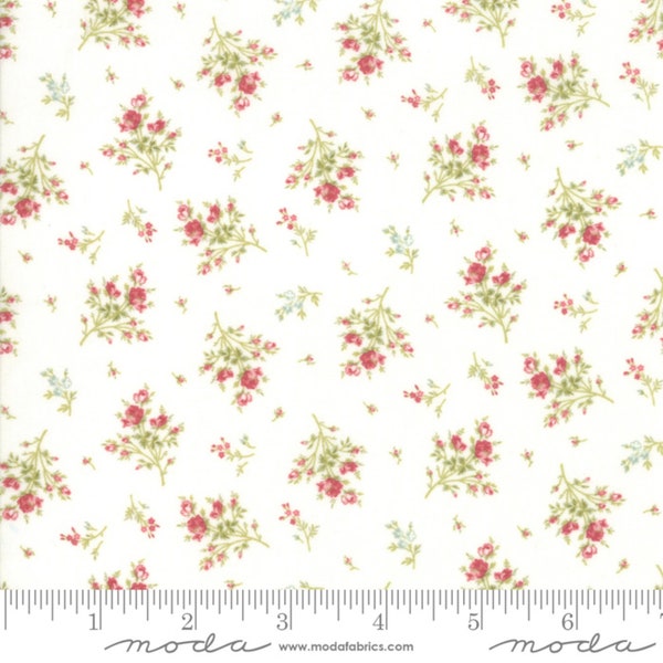 Rue 1800 cotton fabric one yard and 4 inches by 3 Sisters for Moda fabric 44227 11