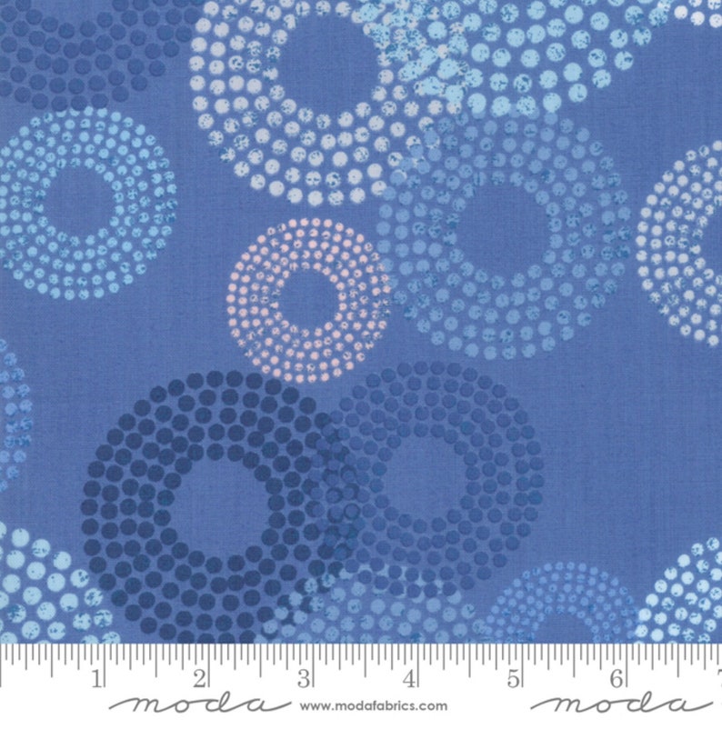 Breeze Dottie Circles Cotton Fabric by Zen Chic for Moda | Etsy