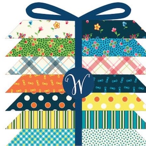 Five and Ten cotton fabric fat quarter bundle by Denyse Schmidt for Windham fabrics