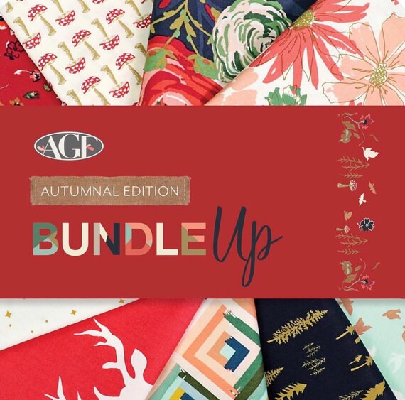 Art Gallery Autumnal Edition 10 Fat Quarters Bundle Up Precut Cotton Fabric Quilting CB-BFQ304