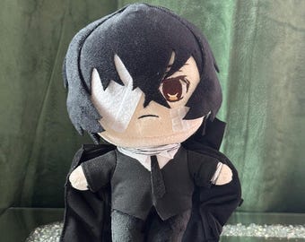 Osamu-Dazai Blacked Out 20cm, Anime, Figure, Decor, Toy, Statue, Kawaii, Gift