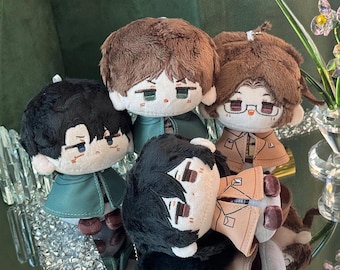 AoT リヴァイ、ハンジ、エレン、ミカサ 10 cm、アニメ、フィギュア、装飾、おもちゃ、像、かわいい、ギフト