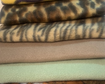 Animal Print Fleece Seat Belt/Harness/Strap Covers: Solids & Prints