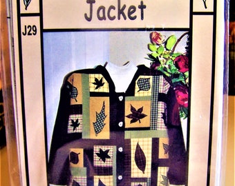 Forest Leaves Quilted Jacket Pattern: Sizes 6P to 28 (XXL) Used or Brand New