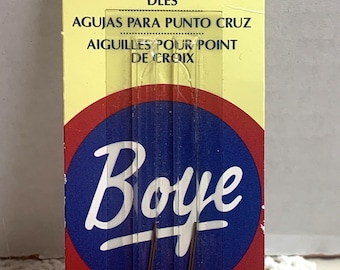 Boye Size 26 Cross Stitch Needles (4): Blunt Tip for 18/22 Count Fabric