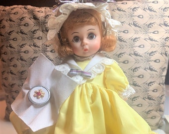 8" Madame Alexander "Curly Locks" Doll: Miniature Showcase Collection with Embroidery