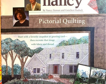 Nancy Zieman Pictorial Quilting Booklet with Gretchen Hudock (Signed) Quilt from Snapshots