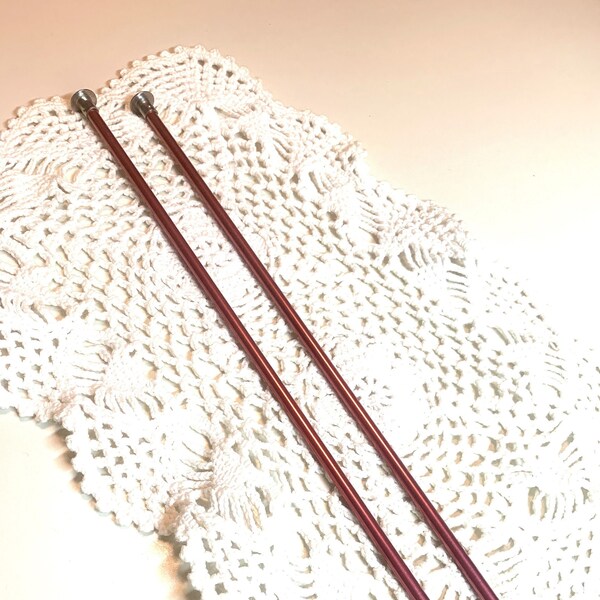 Size 7 Boye Metal Knitting Needles 9-7/8" long