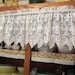 Pretty Vintage White Lace Valance Victorian Design 60" Wide x 15" Long