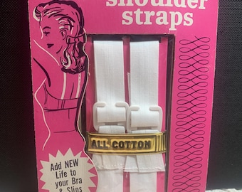 Vintage Cotton Adjustable Shoulder Straps for Lingerie