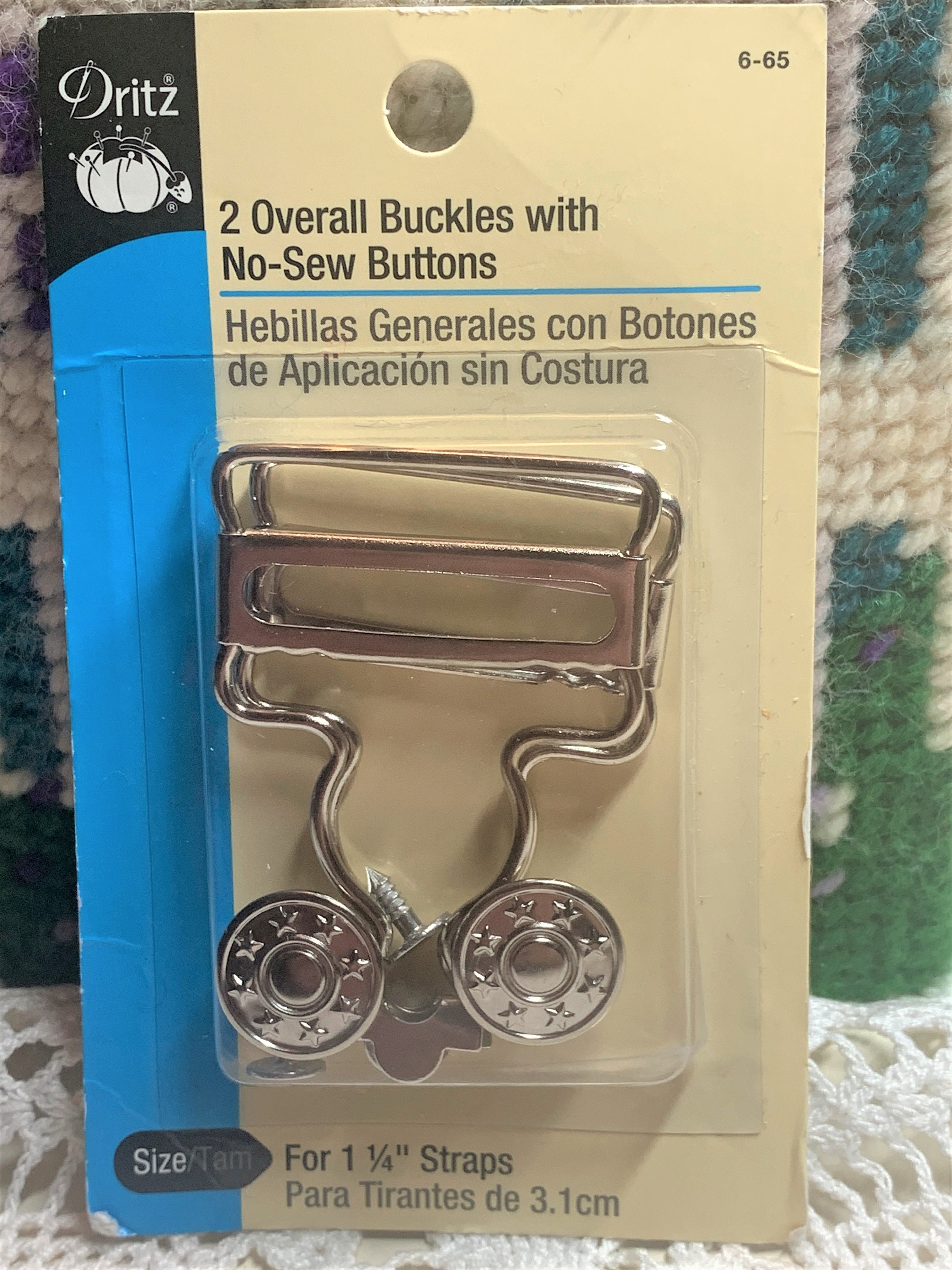 Dritz Overall Buckles for 1 Straps 2/Pkg-Nickel