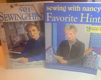 Sewing with Nancy Books - Choice ~ "501 Sewing Hints" or "Favorite Hints" Soft Cover, 144 Pages Like New