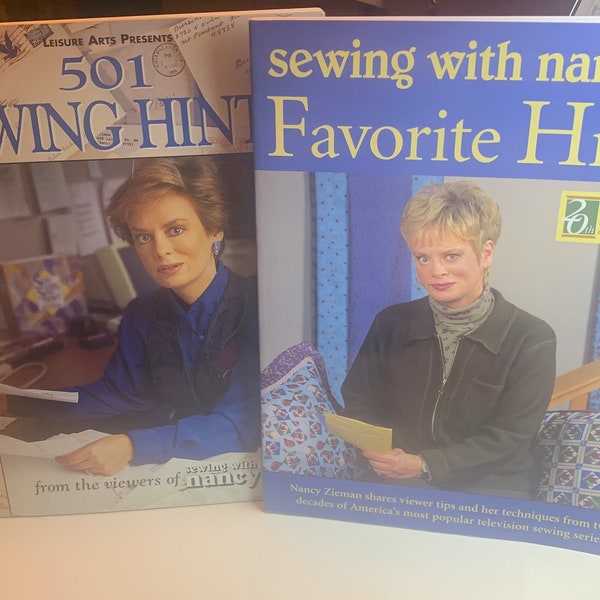 Sewing with Nancy Books - Choice ~ "501 Sewing Hints" or "Favorite Hints" Soft Cover, 144 Pages Like New