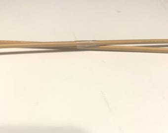 Size 6 Clover Takumi Bamboo Knitting Needles 9"