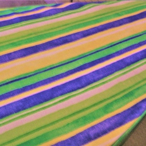 Standard Size Ironing Board Cover Striped, Blue, Green & Yellow