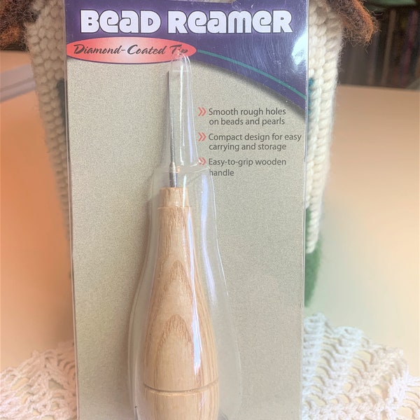 New Bead Reamer Diamond-Coated Tip with Wood Handle NIP