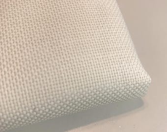 18.5 x 31" Ivory Aida Cloth 22 Count