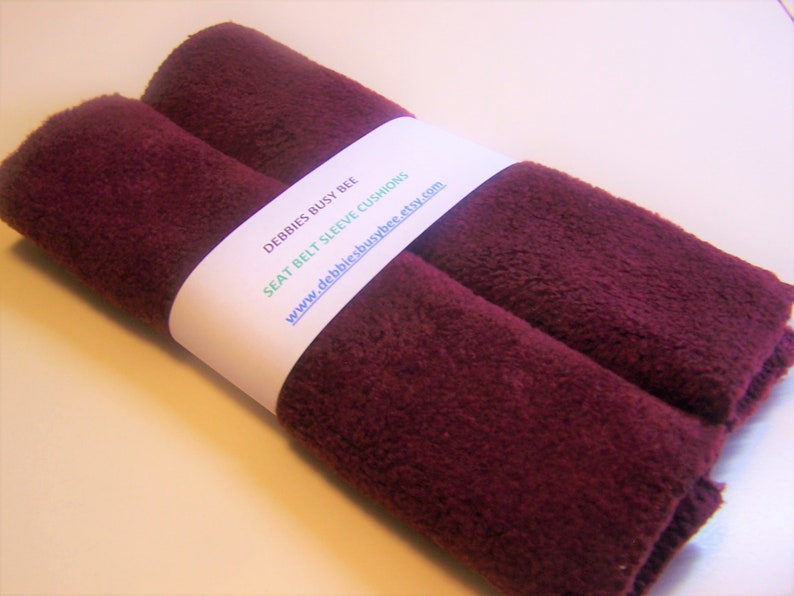 Pair Of Burdy Cushy Car Seat Belt Strap Covers Cushions Car Seat Belt Strap Covers Cushions