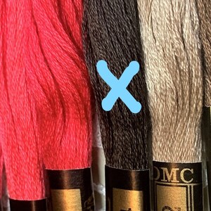 DMC NEW COLORS Embroidery Floss 1 to 35, Embroidery Threads, Dmc