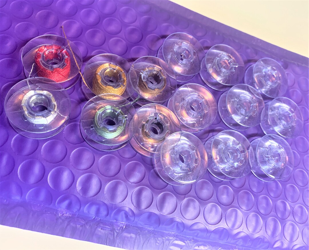 15 Plastic Sewing Machine Bobbins 22mm X 7mm Etsy UK