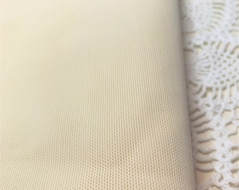 1-7/8 Yards Nylon Spandex Mesh Ivory ~ 43" Wide ~ For Undergarments, Swimsuit Linings, Heavier Weight