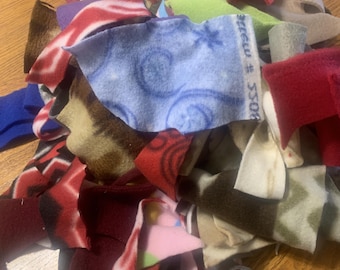 Fleece Scraps ~ Solids & Novelty ~ Nesting, Crafts