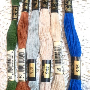 DMC 900s #904 - 995 Cotton Embroidery Floss Thread ~ Choice of Blues and Greens